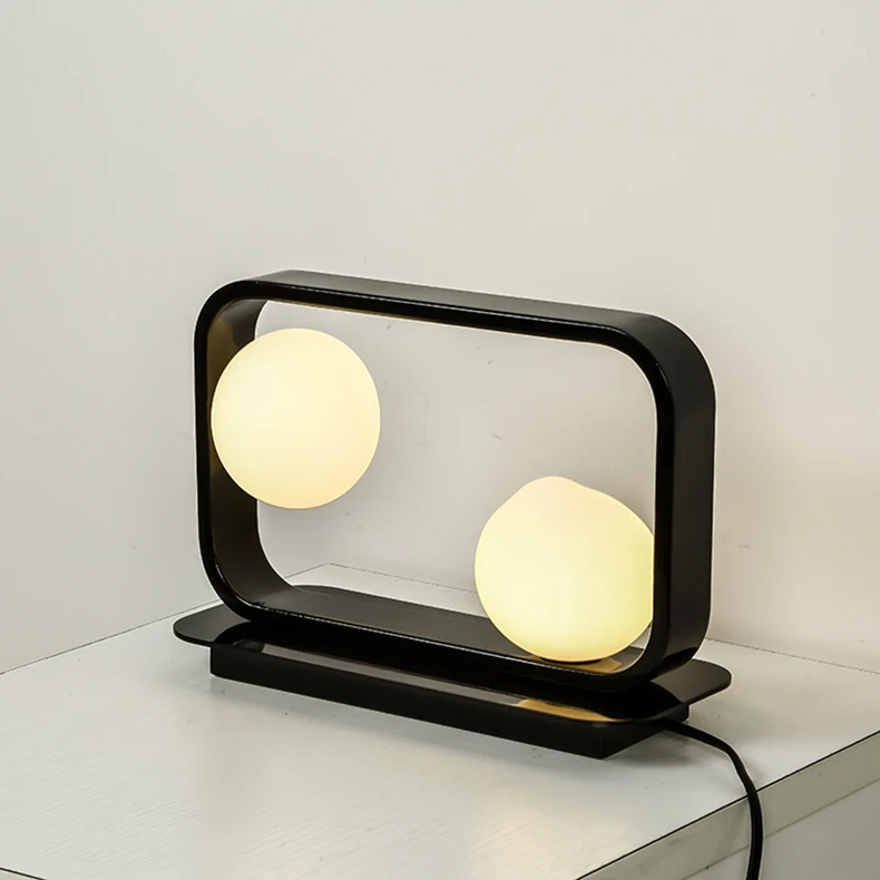 Nordic настольная лампа Светодиодная настольная лампа минимализм блеск прямоугольник светодиодные лампы для чтения Luminarias ночники Спальня LED