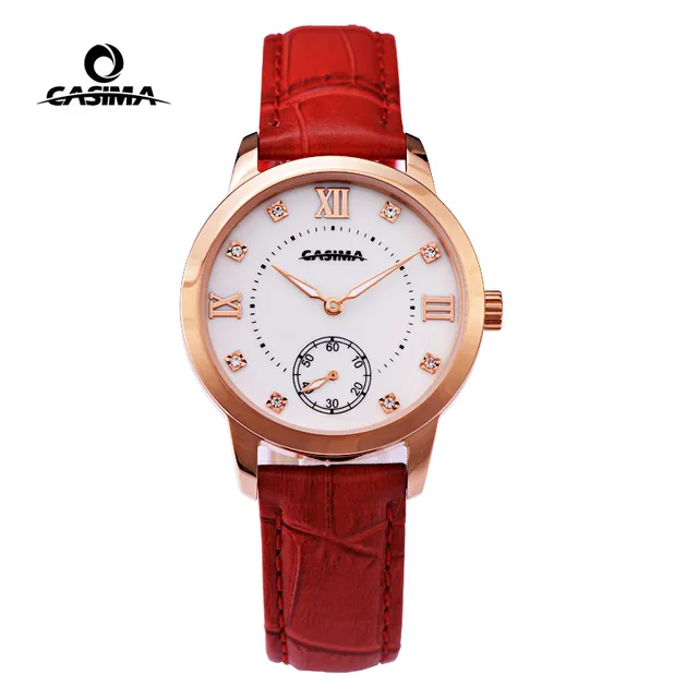 CASIMA Red Fashion Quartz Wrist Watch Women Bracelet Watches Stainless Steel Bra CASIMA Red Fashion Quartz Wrist Watch Women Bracelet Watches Stainless Steel Bra