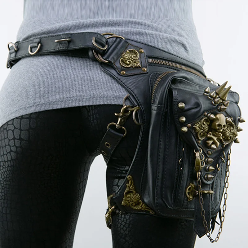 Steampunk Waist Leg Bags Women Men Victorian Style Holster