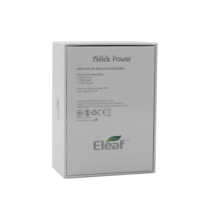 Оригинальный Eleaf iPower TC 80 Вт мод 5000 мАч встроенный Батарея бокс для электронных