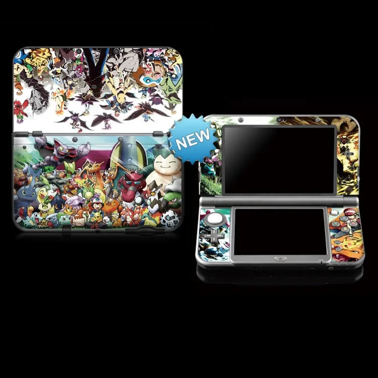 

Protective Vinyl Skin Sticker For Pokemon Monster Color Stickers For Nintend NEW 3DS LL/ 3DS XL