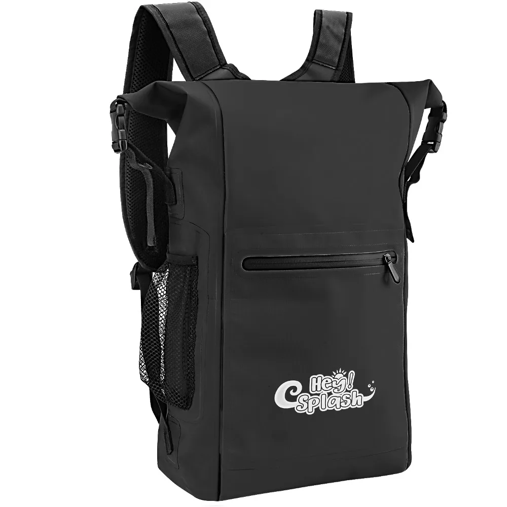 Us 20 99 30 Off Waterproof Backpack 25l Roll Top Lightweight Floating Dry Bag With Adjule Straps And Outer Zippered Pocket For Outdoor Sport In