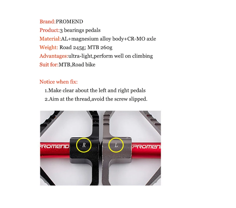 Бренд 245 г Cr-Mo мост ультра-светильник педали для велосипеда с ЧПУ из магниевого сплава педали для горного велосипеда шоссейные MTB 6 подшипников корпус из сплава черный