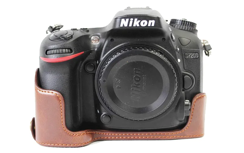 Винтажный чехол из искусственной кожи для камеры на половину корпуса Nikon D7100 D7200