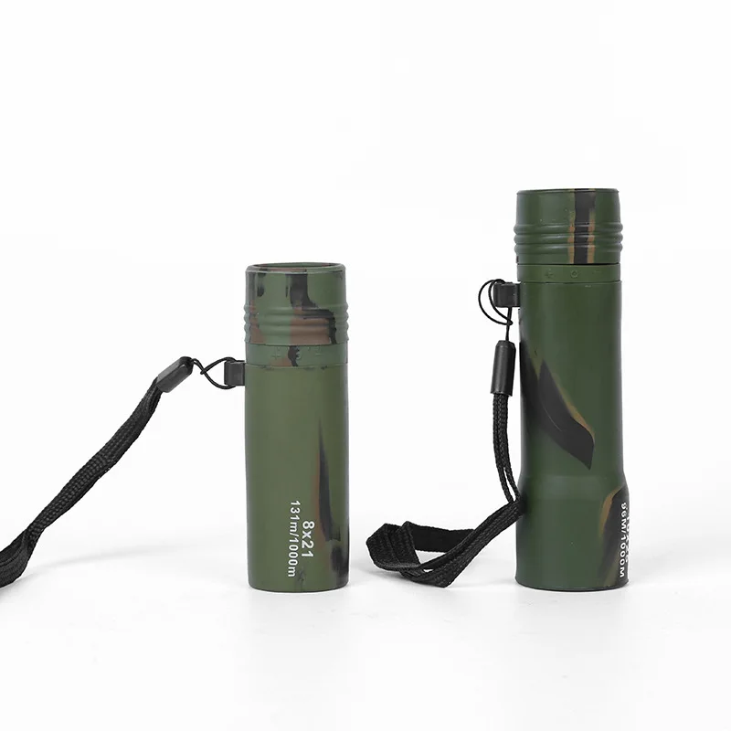 

1pcs Portable Monocular Telescope 8x21 10x25 Mini HD Monoculars Camouflage Outdoor Hiking Hunting Camping Optical Telescopes