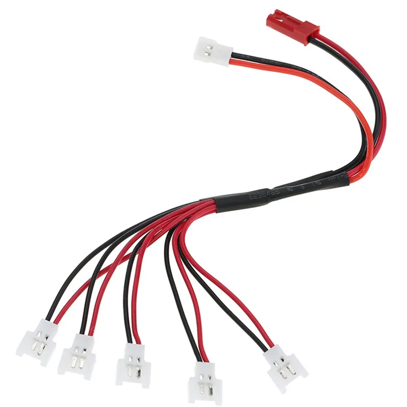 

Lipo Battery Charging Cable XH plug 5 in 1 Charger cable For Syma X5C X5SW MJXRC X705C Udi X705C rc toy XT+JST Plug