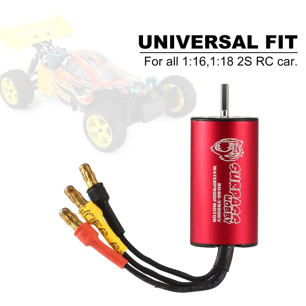 SURPASSHOBBY KK 2040 3900KV Brushless Motor 2S for Traxxas/HSP 1:16,1:18 RC Drift Racing Climbing Off-road Car Sensorless SURPASSHOBBY KK 2040 3900KV Brushless Motor 2S for Traxxas/HSP 1:16,1:18 RC Drift Racing Climbing Off-road Car Sensorless