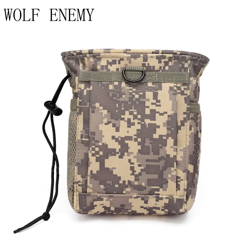 

Outdoor Sport Military Tactical Airsoft Paintball Hunting Folding Mag Recovery Dump Pouch Molle Loop and Hook