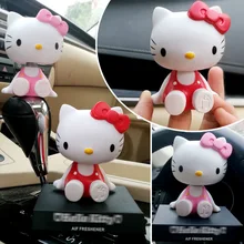 Автомобильные украшения Милая голова кота из мультфильма Качающие колыбели аксессуары для приборной панели мобильного телефона кронштейн подарки для автомобилей