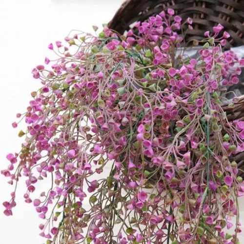 Искусственный висячий горшок для растений корзина Крытый открытый сад Декор реалистичные листья украшают ваш дом