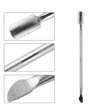 

Steel Nail Cuticle Remover Stainless Steel Cuticle Pusher Dead Skin Pusher Pedicure Manicure Care Cleaner