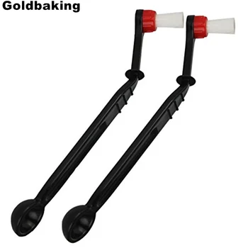 Coffee Machine Brush Cleaner Nylon Espresso Machine Brush Coffee Grime Cleaning Tool with Spoon ( Pack of 2 )