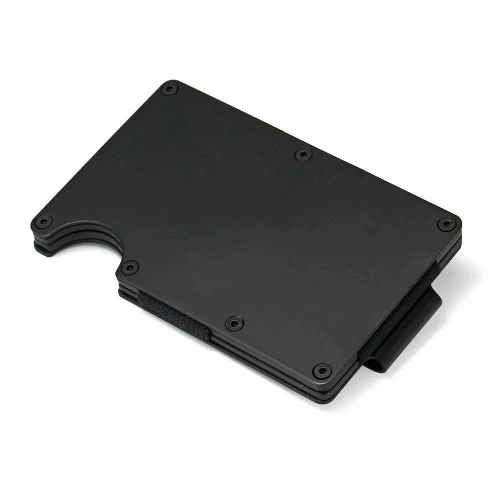 Oswego металлический RFID кошелек 7 мм тонкий бизнес-держатель для карт с магнитным экранированием Противоугонная большая емкость держатель для карт ID