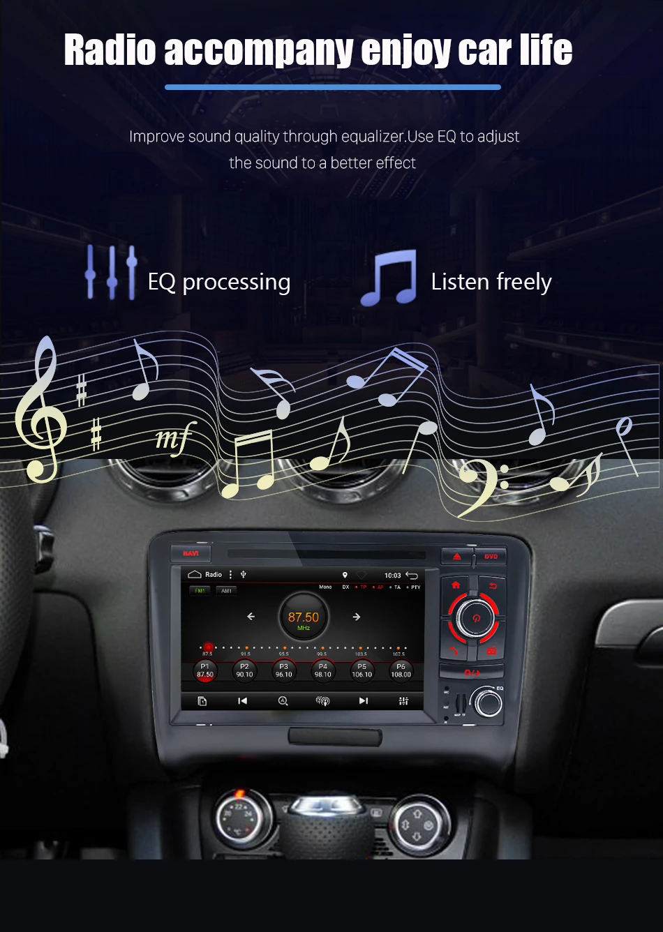 Perfect Eunavi Car Multimedia Player DSP Car Radio GPS Android 9.0 2 Din For Audi/TT 2006-2012 Canbus DDR3 2GB OBD2 Bluetooth Wifi DVR 12 Perfect Eunavi Car Multimedia Player DSP Car Radio GPS Android 9.0 2 Din For Audi/TT 2006-2012 Canbus DDR3 2GB OBD2 Bluetooth Wifi DVR 12