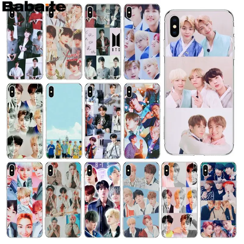 

Babaite Sunshine handsome boy bts Newly Arrived Transparent Cell Phone Case for Apple iPhone 8 7 6 6S Plus X XS MAX 5 5S SE XR
