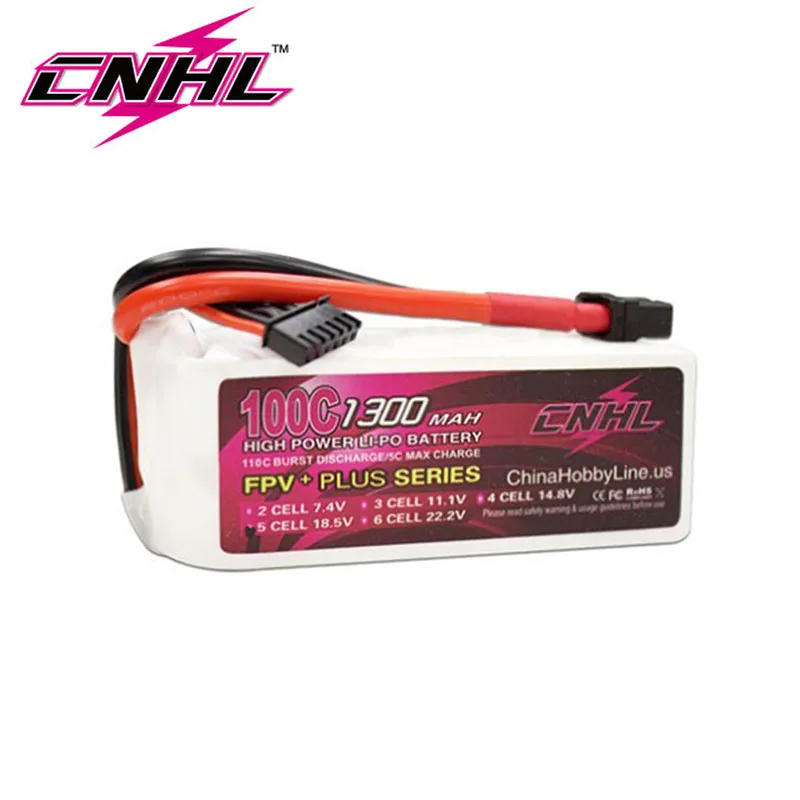 

CNHL 1300mAh 5S 18.5V 100C Lipo Battery