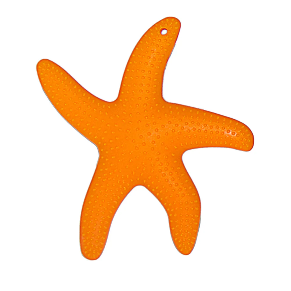 Милая резинка для жевания в форме морских звезд, удобная Силиконовая игрушка для прорезывания зубов