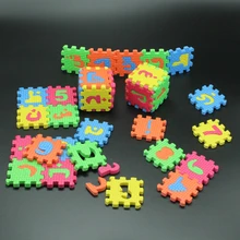 36Pcs 5 5CM 5 5CM Environmentally arabic alphabet ARAB Language EVA Foam puzzle animal Play Puzzle