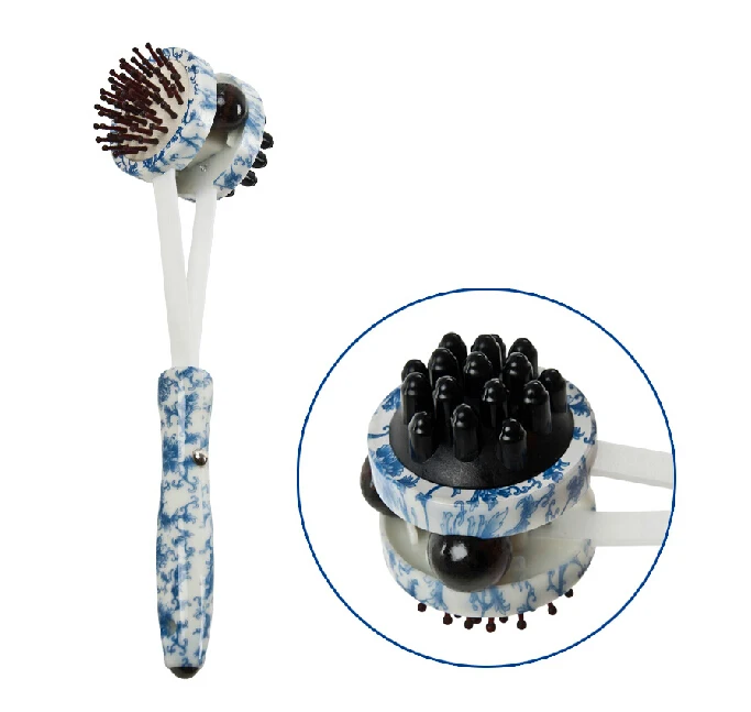 Buy Roller massage hammer wood stick health hammer back massage stick