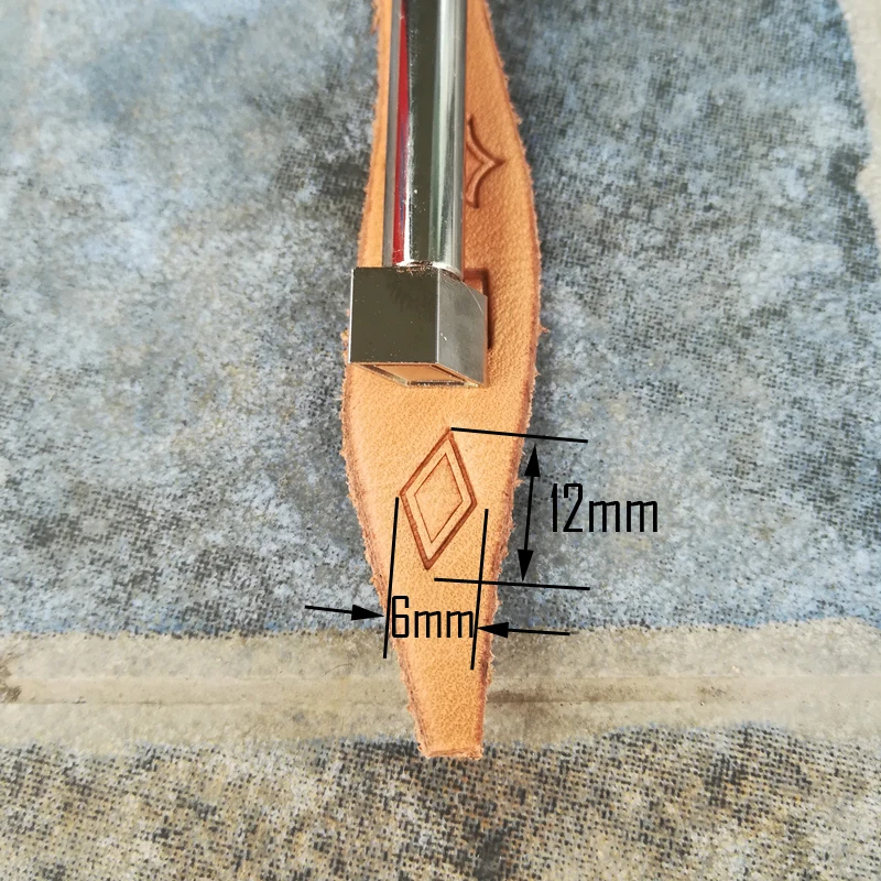 Высокое качество CNC machion резной стальной материал ромбовидный Дизайн Кожа ремесло седло Изготовление Штамповки ручной инструмент шаблон формы