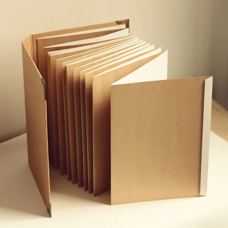 

Kraft paper, organ album, handmade DIY album, blank creative student, family paste Memorial album.