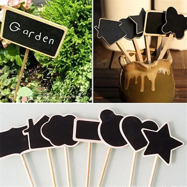 10pcs chalkboard rectangle heart blackboard seat stand message board