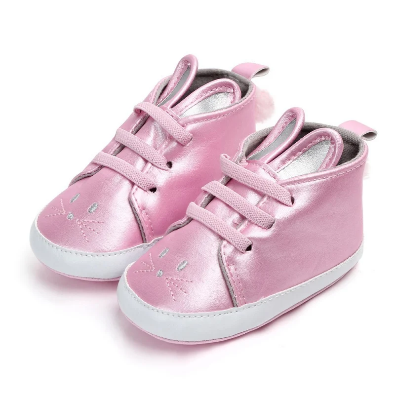 Зеркальные туфли из искусственной кожи для маленьких девочек, обувь принцессы для новорожденных, осенняя мягкая подошва, нескользящая