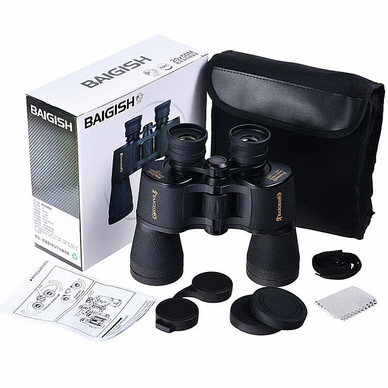 Русские бинокли Baigish 20x50 plus высокочастотные военные Бинокулярные телескоп Lll с