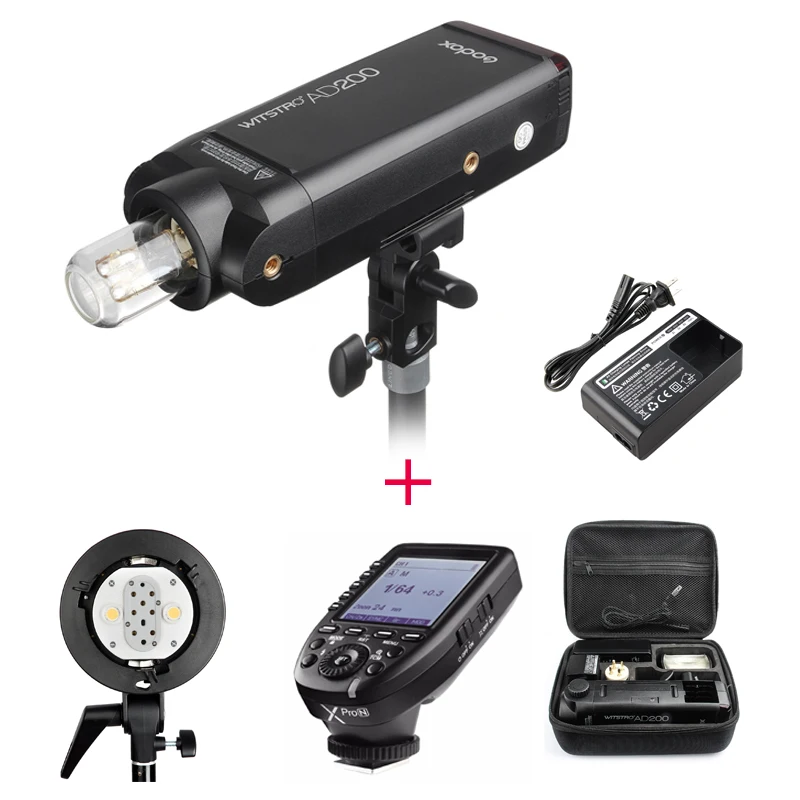 Godox AD200 200Ws 2 4G TTL Flash Strobe 1 8000 HSS Monolight for Nikon w Godox