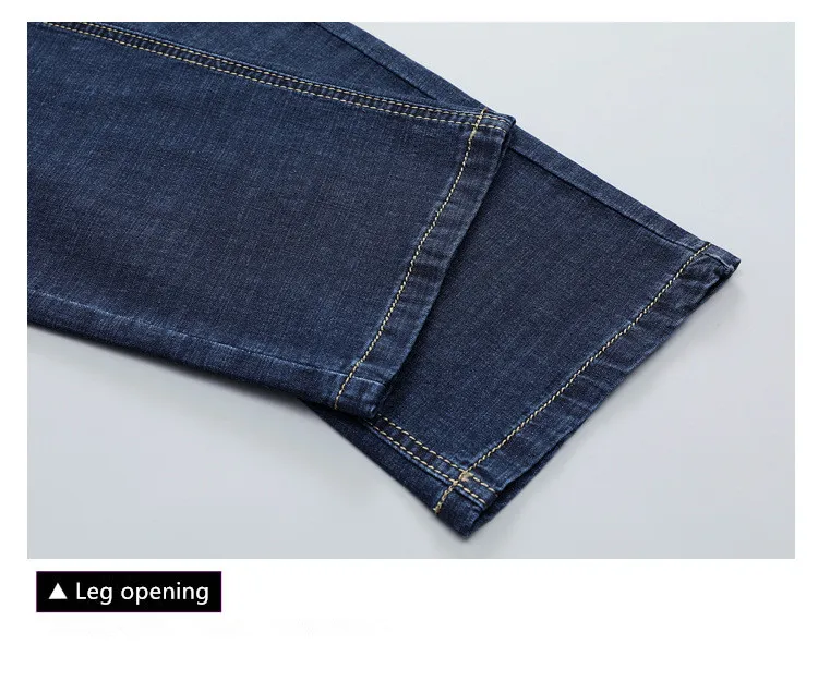 Фирменная Новинка модные мужские свободные джинсы Бизнес повседневные узкие джинсы классические брюки, джинсовые штаны с большим Размеры, 44, 46, 48