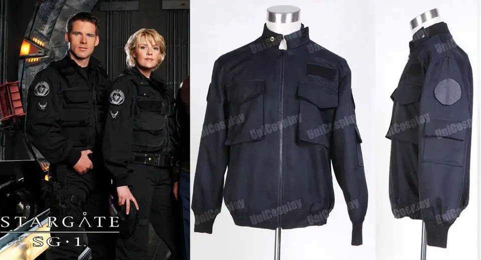 

Stargate SG1 Black Uniform Jacket Cosplay Costume