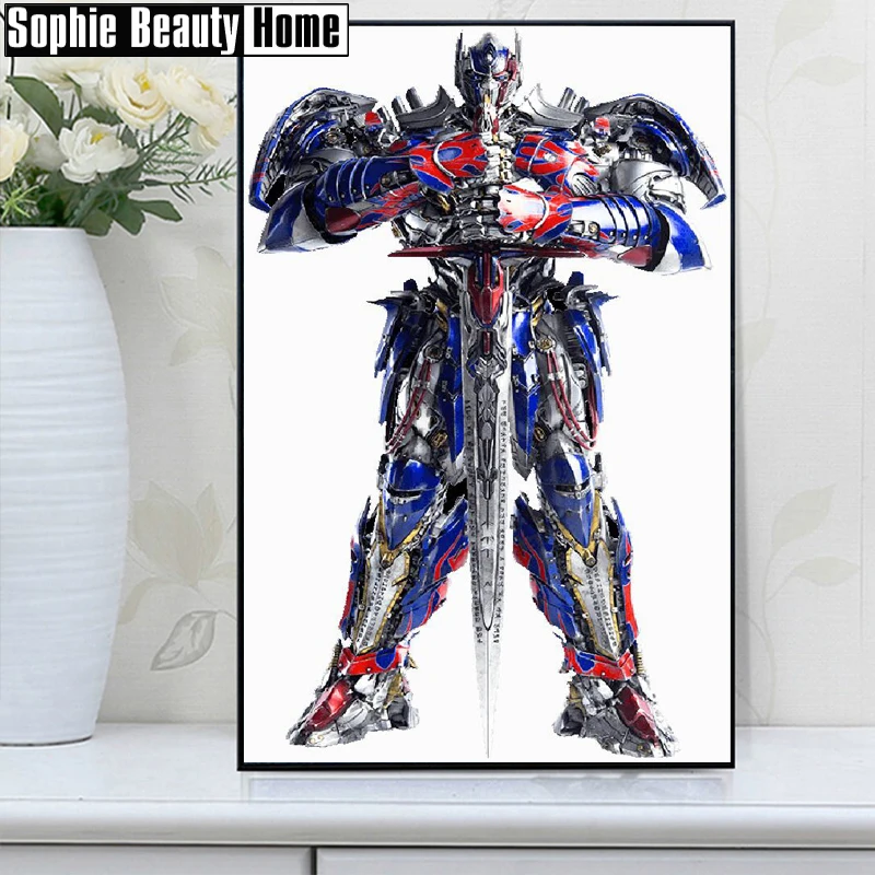 Алмазная 5D живопись сделай сам аксессуары Autobot Optimus Prime алмазная вышивка узор меч