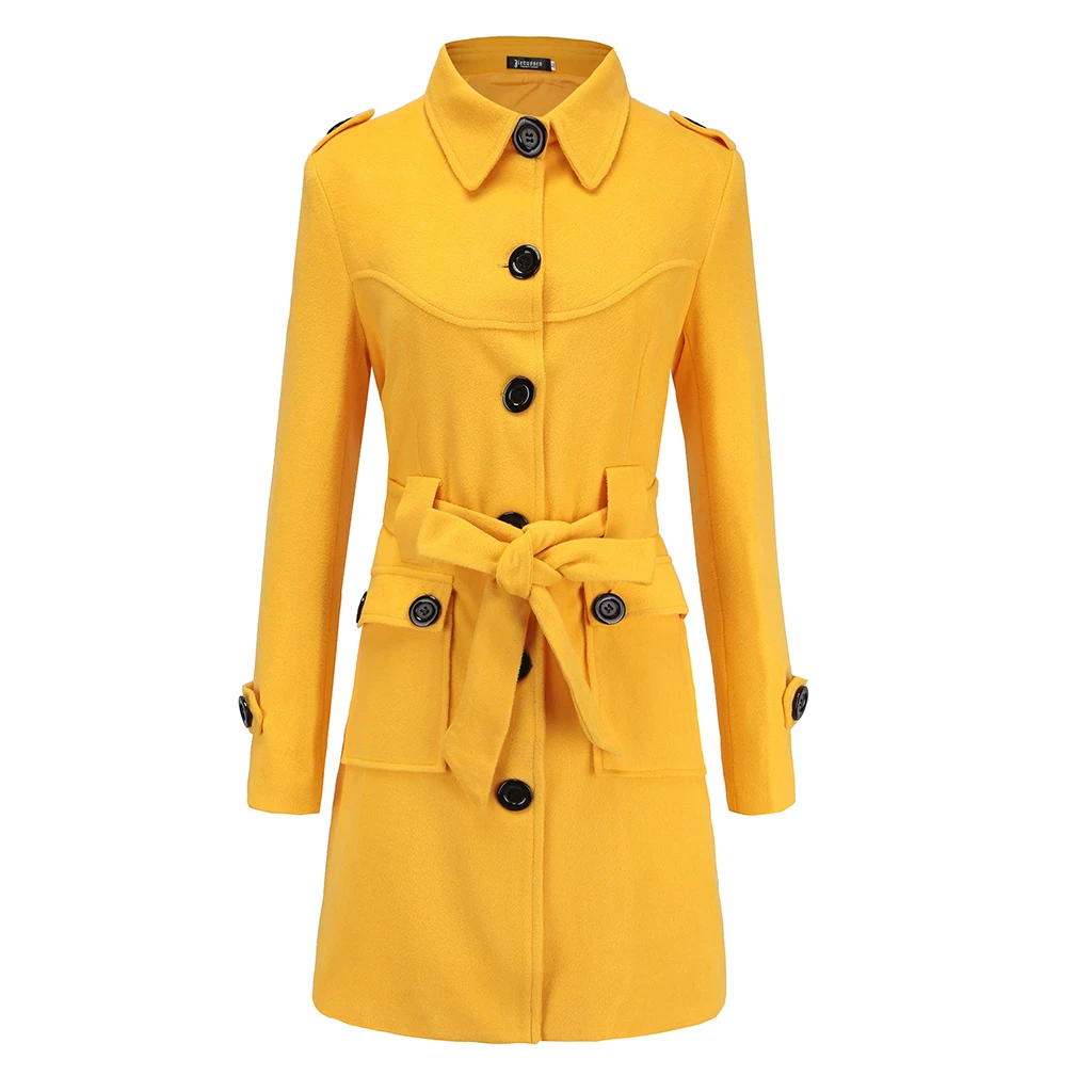 2018 Autumn Winter Trench Coat Women Trench Coat Long Windbreaker