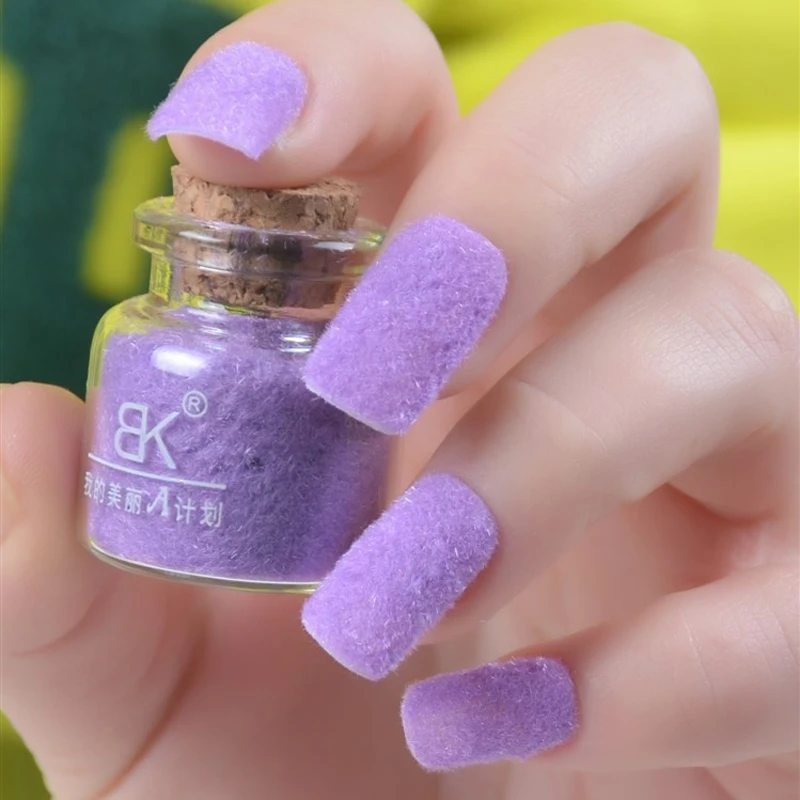 Newest 24 Colors Fluff Nail Polish Plush Velvet Fiber Newest 24 Colors Fluff Nail Polish Plush Velvet Fiber Diy Varnish Art Tool Oje Vernis A Ongle In From Beauty Health On