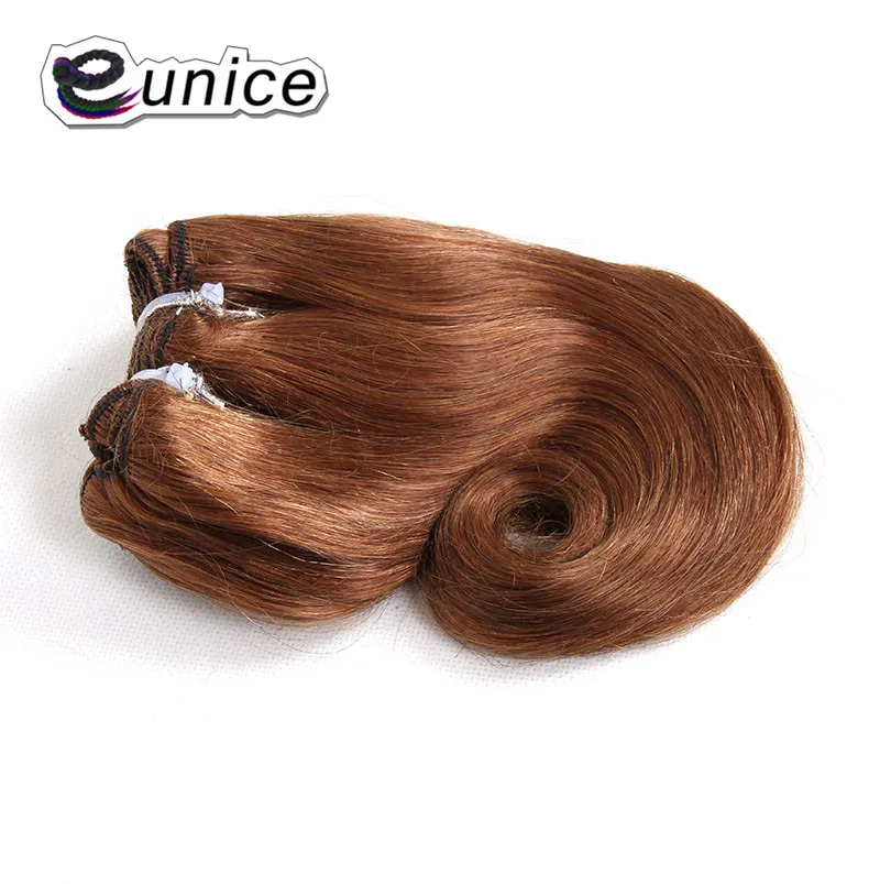 Trama Extensões de Cabelo Cabelo Curto 4 pçs lote a partir de Eunice