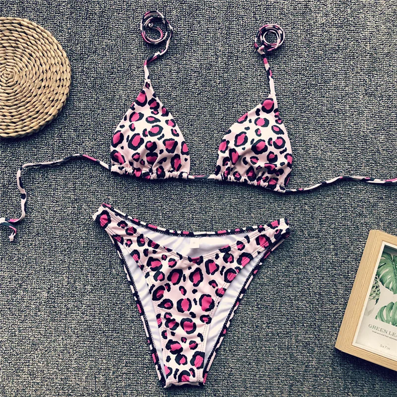 Bikinx Холтер микро бикини 2019 Леопардовый принт сексуальный купальник женский