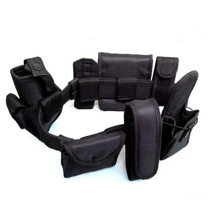 Tactical Belt 8 in1 Multi functional Belt Security Police Guard Utility Kit Tactical Military Belt With Tool Bag Pouch System (5)