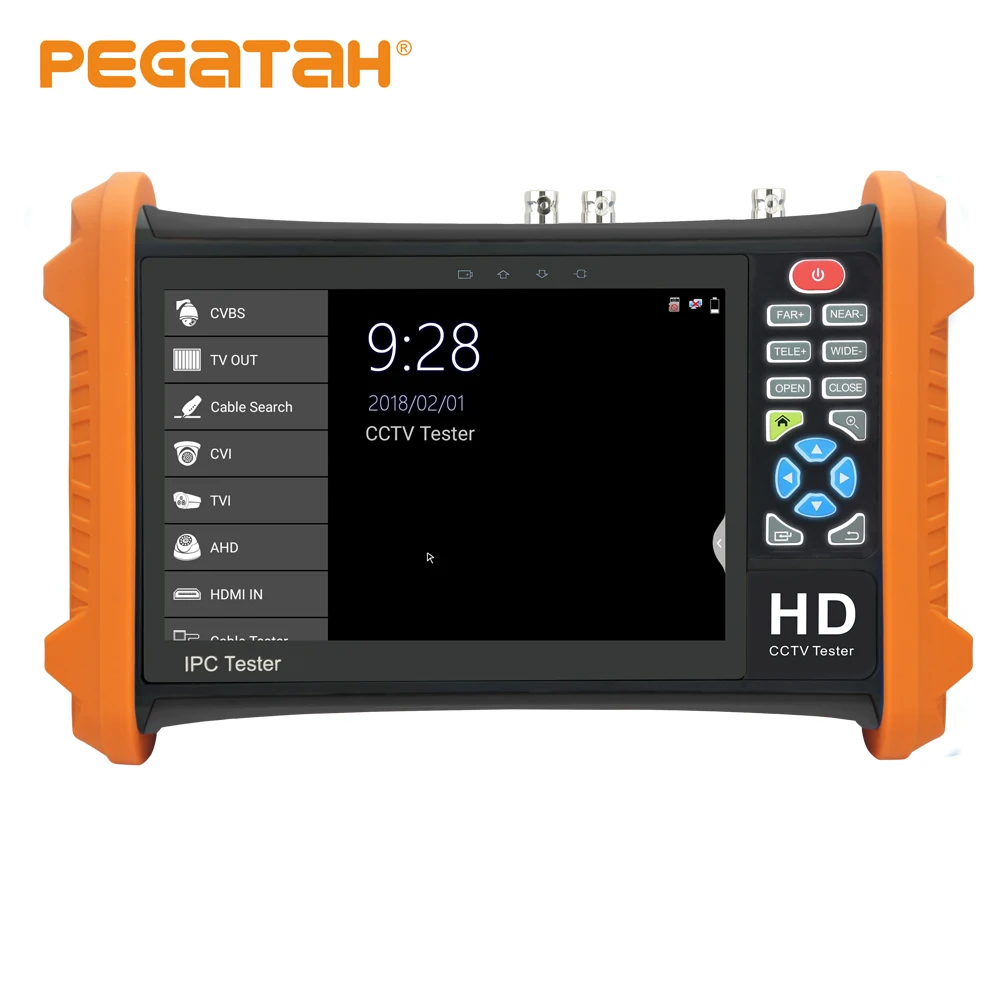  7inch CCTV camera tester 8MP video Tester TVI CVI 5MP AHD 2MP SDI ahd monitor Camera HDMI Call OSD 