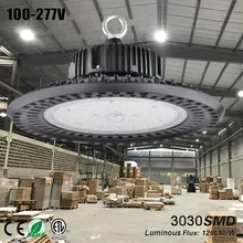 НЛО led lampen industrieel taller светильник НЛО высокого залива свет bouwlamp гараж лампы Семинар свет 150 w черный лампа склад