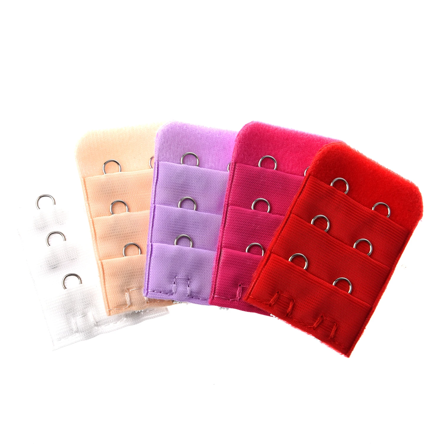 5 PCS Extension Bra 2 Hooks Extender Lingerie Bra Hooks random colorin