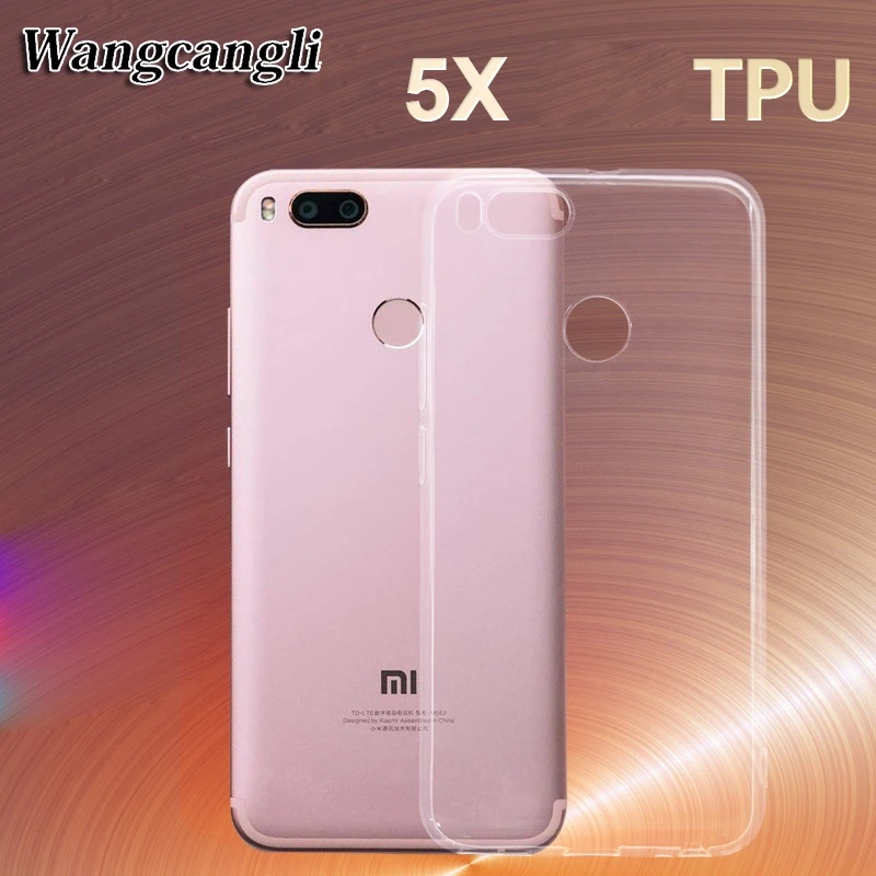 Wangcangli прозрачный для xiaomi mi A1 Чехол Мягкий защитный чехол силиконовый телефона