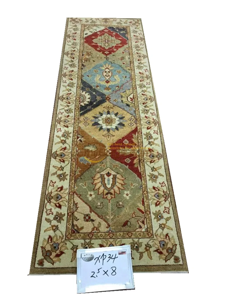 

Original single export Turkish handmade carpets OUSHAK Ozarks pure wool carpet XP34 2.5X8gc158zieyg14