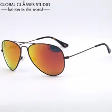 Ультра легкий высокое качество Для мужчин/Для женщин солнцезащитные очки тонкий Нержавеющая сталь линзами, очки Деми храм C009