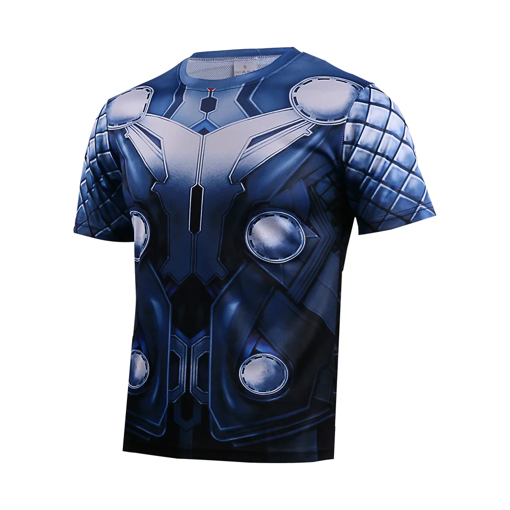 2017 Movie Thor 3 Ragnarok Chris Heimsworth T-shirt Short Sleeve Tee Superman Polyester Man Boy Cosplay Halloween Party (15)
