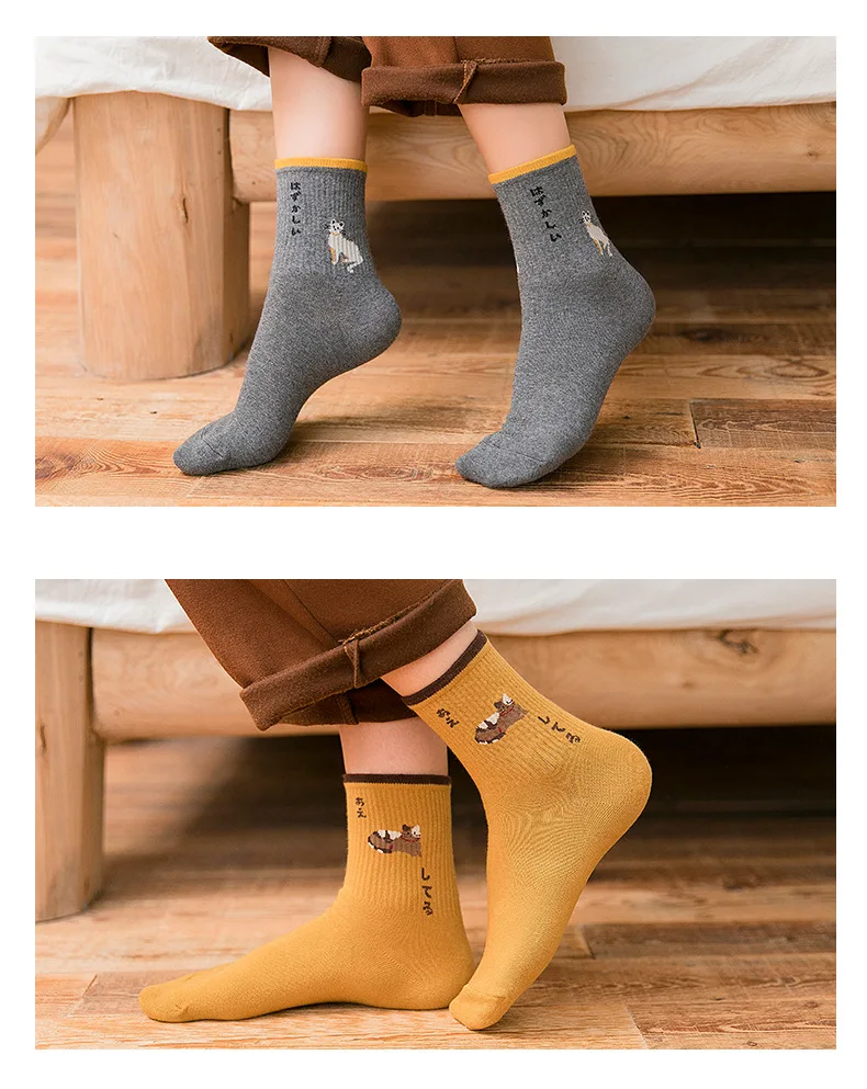 Новое поступление милые забавные Женские носочки с милым рисунком кота высококачественные носки зимние теплые хлопковые носки Soken skarpetki