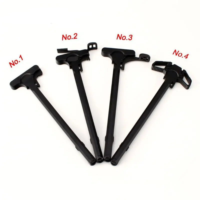 

New 1 Pc Butterfly Pulping Machine Premium Charging Handle Black AR Metal Ambidextrous Handle Tool Parts Accessories