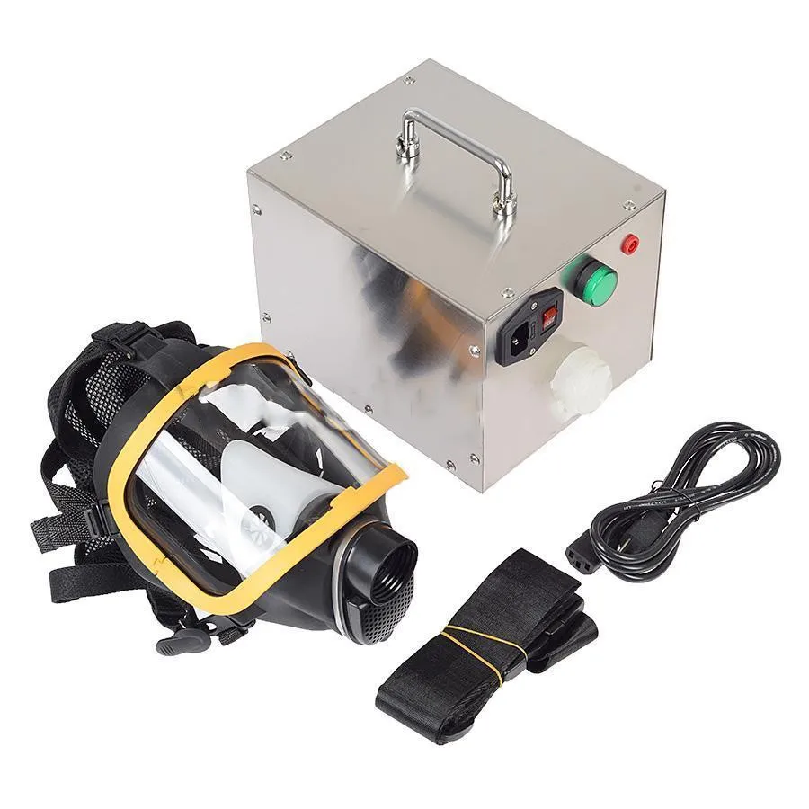 

80W Constant Flow Airline Supplied Fresh Air Respirator System FullFace Gas Mask
