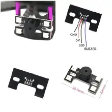 Placa de luz Durável H-tipo Luz Traseira Para Controlador de Vôo de RC Drone Quadcopter NAZE32 CC3D F3 F4 BM88