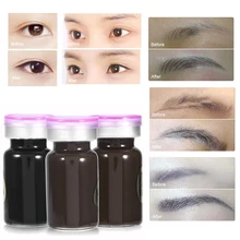3 цвета бровей практичные тату чернила пигмент ручной растительный пигмент 10 г подводка для глаз чернила для бровей эмульсии 3D Microblading Макияж инструмент