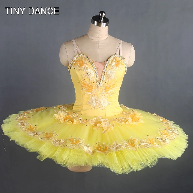 Buy Customized Shinny Yellow Ballet Tutu Girls